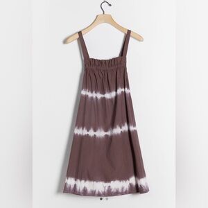 Anthropologie Othilia Square Neck Tie Dye Swing Dress